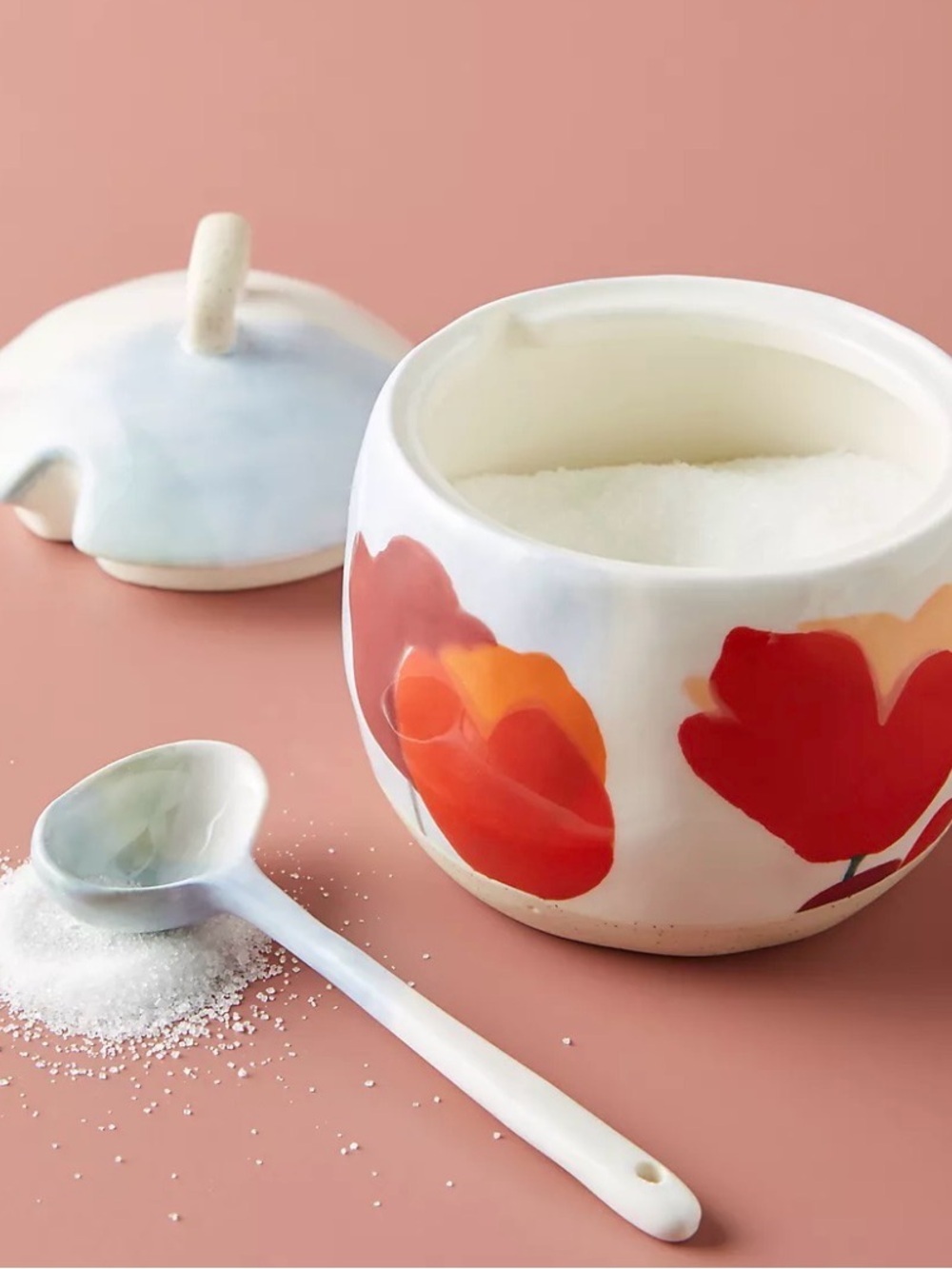 Anthropologie Tulip Sugar Pot